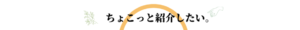 ちょこっと紹介したい。