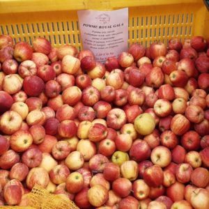 フランスのスーパーで買うりんごの品種Royal gala